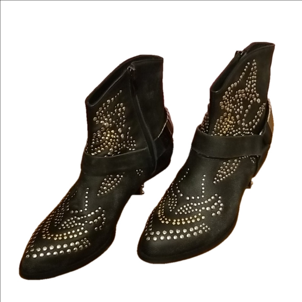 Jeffrey Campbell black booties PRICE FIRM